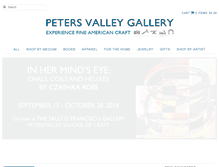 Tablet Screenshot of petersvalleygallery.org